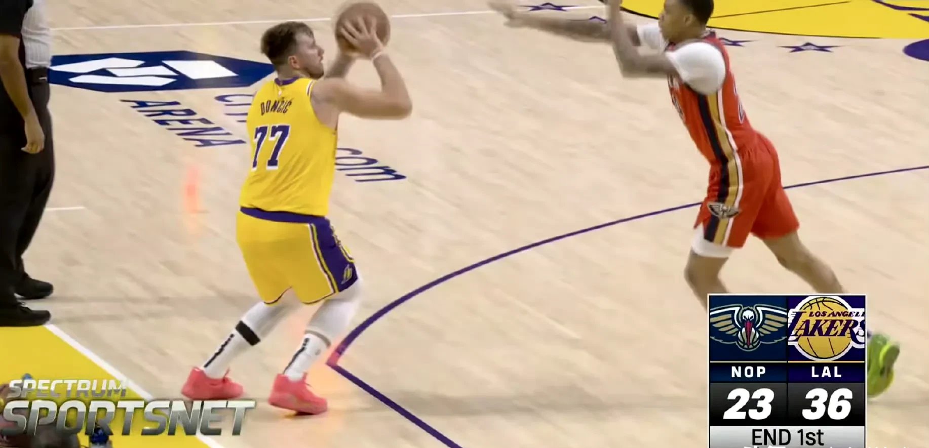 四川队轻取鹈鹕，东契奇惊艳四座